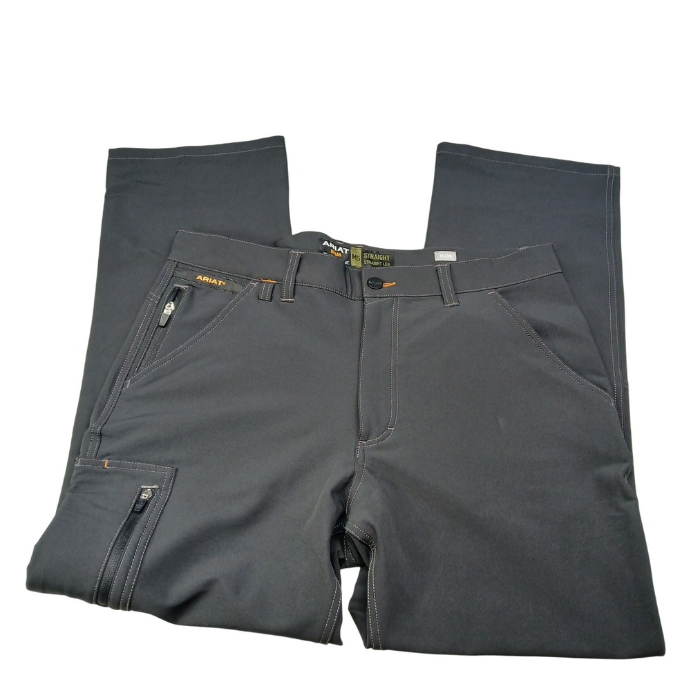 Ariat‎ Rebar M5 DuraStretch Dritek Softshell Pants Mens 35x30 Black 10041074